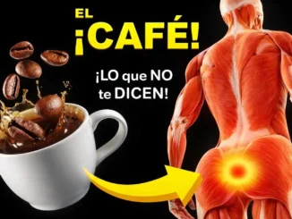 café efectos cuerpo beneficios — taza de café con granos y efecto en el cuerpo humano