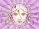 Un círculo del zodiaco con los doce signos, que irradia un concepto de energía o destino kármico y filosófico.