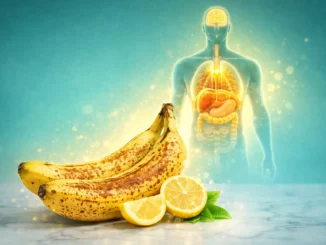 plátano beneficios verde maduro — plátanos maduros con limón e ilustración del sistema digestivo